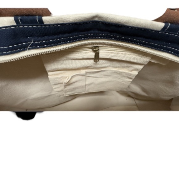 Navy Weekender Duffle Bag With Shoulder Strap, Large - Picture 4 of 5